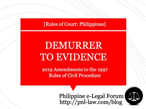 Understanding Demurrer to Evidence Philippines .